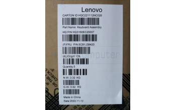 Lenovo 5CB1J38420 COVER Upper Case ASM_RUS H 82UW D VGA