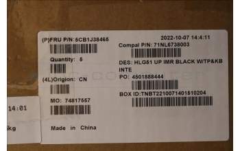 Lenovo 5CB1J38465 COVER Upper Case ASM_EURO ENG C82SC BLA