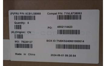 Lenovo 5CB1J38969 COVER UpperCase ASM_UKR C82SCRGB BLA