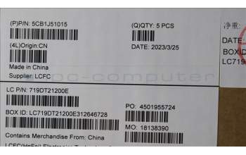 Lenovo 5CB1J51015 COVER Upper Case ASM_EURO ENG L82UU CG