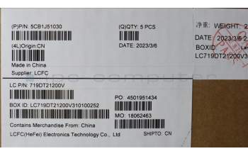 Lenovo 5CB1J51030 COVER Upper Case ASM_POR L82UU CG