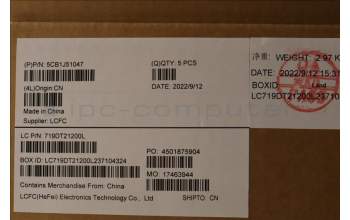 Lenovo 5CB1J51047 COVER Upper Case ASM_ENG L82UU SG