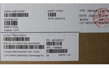 Lenovo 5CB1J51052 COVER Upper Case ASM_GER L82UU SG