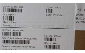 Lenovo 5CB1K18620 COVER Cover L 82YU D AG NSP