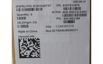 Lenovo 5CB1K20747 COVER Upper Case ASM_UKE W82XX AB