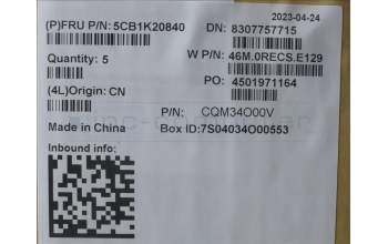 Lenovo 5CB1K20840 COVER Upper Case ASM_EURO_ENG W82XX AG