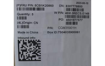 Lenovo 5CB1K20860 COVER Upper Case ASM_FRA W82XX SB BL