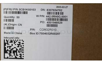 Lenovo 5CB1K60103 COVER Strip Cover W 82XY AB