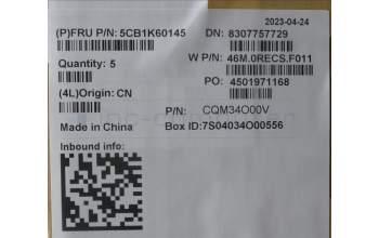 Lenovo 5CB1K60145 COVER Upper Case ASM_SPA W 82XY AG