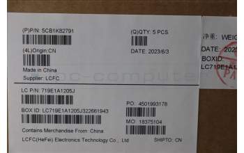 Lenovo 5CB1K82791 COVER Upper Case ASM_EURO ENG L82XANFPAG