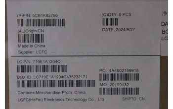 Lenovo 5CB1K82796 COVER Upper Case ASM_UKR L82XA NFP AG