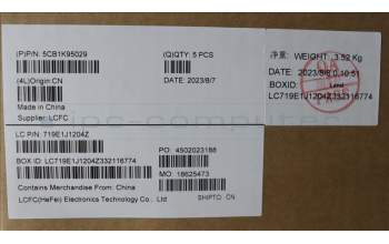 Lenovo 5CB1K95029 COVER Upper Case ASM_SWS L82XB AGFP BL