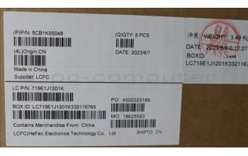 Lenovo 5CB1K95048 COVER Upper Case ASM_FRA L82XB AGFP NBL