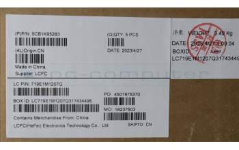 Lenovo 5CB1K95283 COVER Upper Case ASM_SPA L82XM ABFP BL