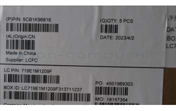 Lenovo 5CB1K96816 COVER Upper Case ASM_UKE L82XM AG NBL