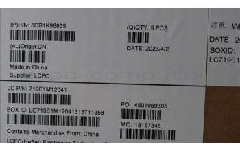 Lenovo 5CB1K96835 COVER Upper Case ASM_BEL L82XM AG NBL