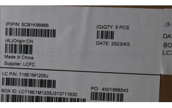 Lenovo 5CB1K96866 COVER Upper Case ASM_NORDIC L82XM AGFPBL