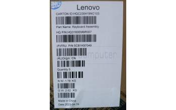 Lenovo 5CB1K97049 COVER Upper Case ASM_HBW H83ALARGY