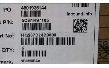 Lenovo 5CB1K97105 COVER Hinge Cover H 83AL ARGY