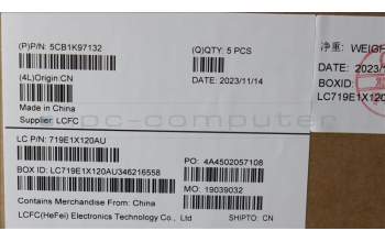 Lenovo 5CB1K97132 COVER Upper Case ASM_SWS L82XL FP AB BL