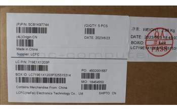 Lenovo 5CB1K97744 COVER Upper Case ASM_HUN L82XL FP AG BL