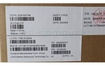 Lenovo 5CB1K97764 COVER Upper Case ASM_ITA L82XL FP AG NBL