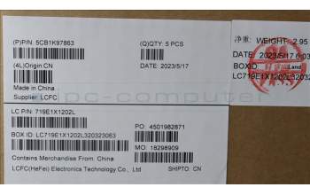 Lenovo 5CB1K97863 COVER Upper Case ASM_FRA L82XL NFP AB BL