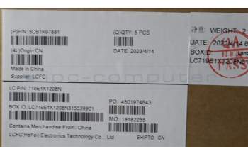 Lenovo 5CB1K97881 COVER Upper Case ASM_SWS L82XL NFP AB BL