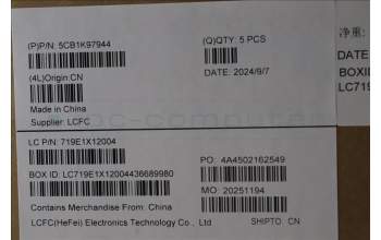 Lenovo 5CB1K97944 COVER Upper Case ASM_SWS L82XL NFP AG BL