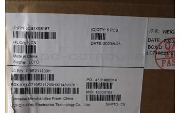 Lenovo 5CB1K98187 COVER Upper Case ASM_POR L83AS A/G