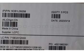 Lenovo 5CB1L09258 COVER Upper Case ASM_ITA L82YU BK