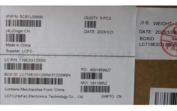 Lenovo 5CB1L09899 COVER Upper Case ASM_BUL L82WQ RGB WTWOL