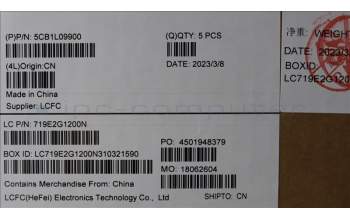 Lenovo 5CB1L09900 COVER Upper CaseASM_CZE/SLKL82WQRGBWTWOL