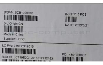 Lenovo 5CB1L09918 COVER Upper Case ASM_RUS L82WQ RGB WTWOL