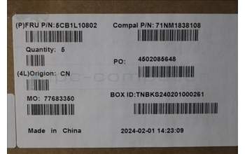 Lenovo 5CB1L10802 COVER UpperCase_ENG C82XD FP CG BL AL