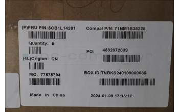 Lenovo 5CB1L14281 COVER UpperCase_SWS C82XF FP AB BL AL