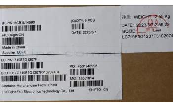 Lenovo 5CB1L14590 COVER Cover L 82XR D AG PCC