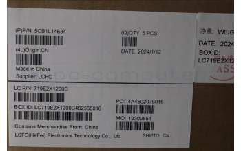 Lenovo 5CB1L14634 COVER Upper Case ASM_GER L82YW TEX BK