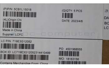 Lenovo 5CB1L15018 COVER Upper Case ASM_SWS L82XR NFP AGNBL