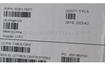 Lenovo 5CB1L16377 COVER Upper Case ASM_ENG L82XQ AB BL