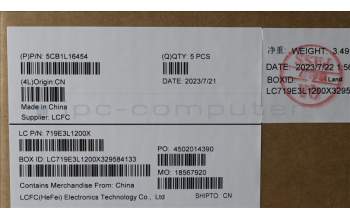 Lenovo 5CB1L16454 COVER Upper Case ASM_NORDIC L82XQ AB NBL