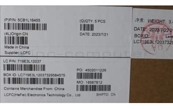 Lenovo 5CB1L16455 COVER Upper Case ASM_BEL L82XQ AB NBL