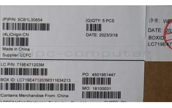 Lenovo 5CB1L30854 COVER Upper Case ASM_BEL L82WK ONGY RGB