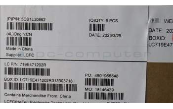 Lenovo 5CB1L30862 COVER Upper Case ASM_USA ENGL82WKONGYRGB