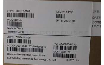 Lenovo 5CB1L30909 COVER Upper Case ASM_RUS L82WK ONGY WH