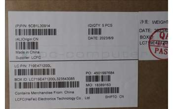 Lenovo 5CB1L30914 COVER Upper Case ASM_TC L82WK ONGY WH