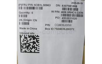 Lenovo 5CB1L30963 C-Cover with keyboard, Italian, Arctic Grey, UK