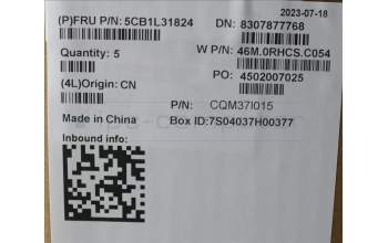 Lenovo 5CB1L31824 C-Cover with keyboard, Nordic, Arctic Grey, UK