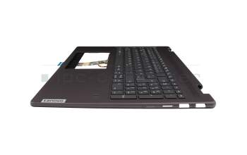 5CB1L31845 original Lenovo clavier incl. topcase DE (allemand) gris/gris avec rétro-éclairage