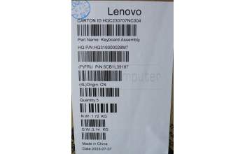 Lenovo 5CB1L39187 COVER Upper Case ASM_CZE/SLK H82YN NFPAG